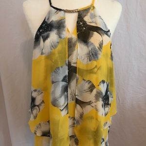 A. Byer Juniors Halter Tank with front keyhole